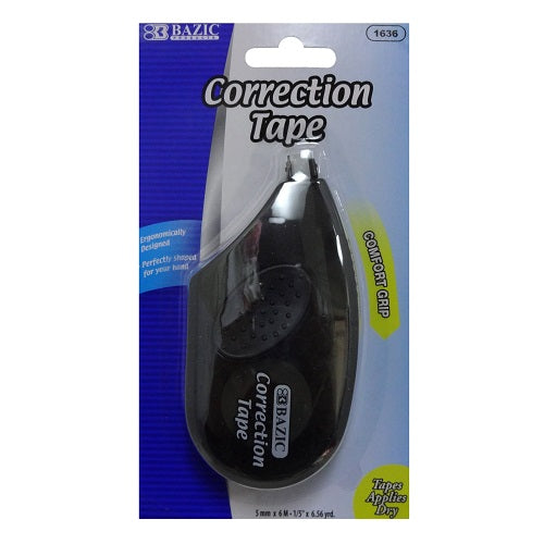 correction tape w- confort grip asst c -- 24 per box