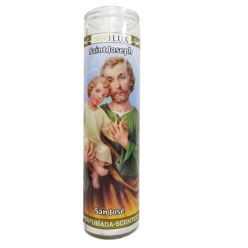 candle 8in san jose white -- 12 per case