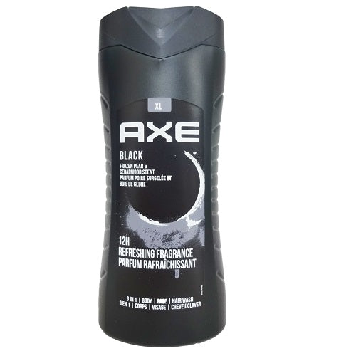 axe body wash 400ml 3 in 1 black -- 12 per case
