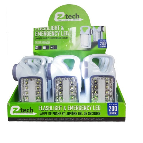 ez tech flashlight emergency led -- 12 per box