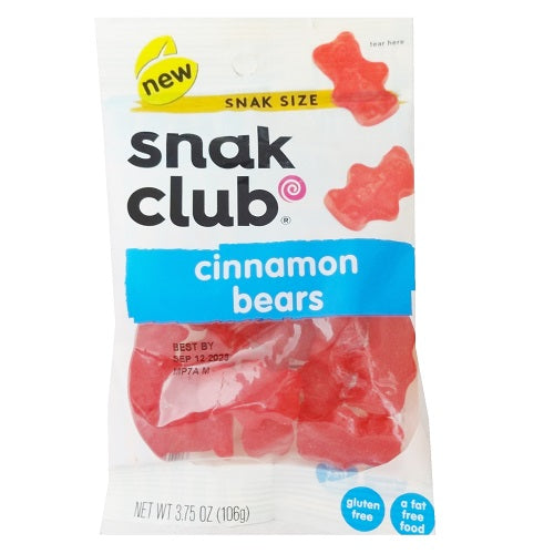 s.c gummy cinnamon bears 3.75oz -- 12 per case