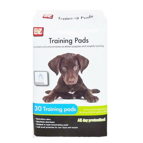 ez pet training pads 30ct 23.5 x 23.5in -- 18 per case