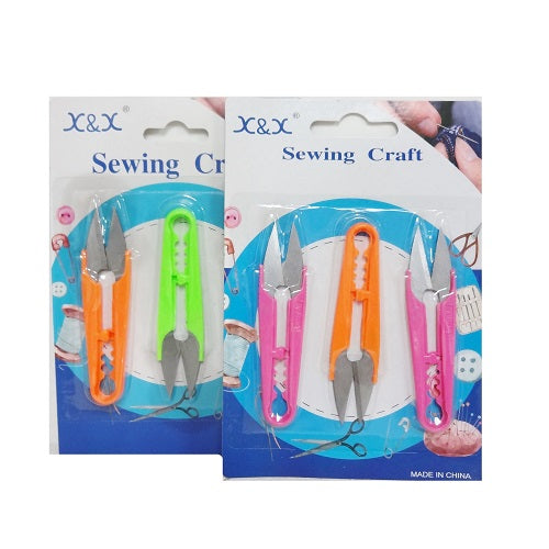 sewing scissors 3pk asst clrs -- 12 per box