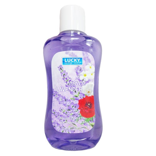 lucky bubble bath 20oz french lavender -- 12 per case