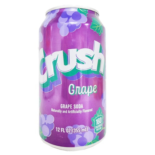 crush soda 12oz grape can -- 24 per case