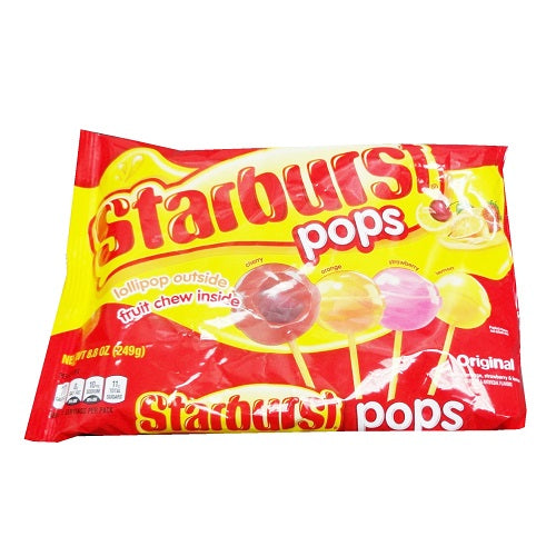 starburst pops 8.8oz bag asst flvrs -- 12 per case