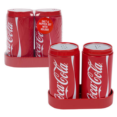 coca cola salt and pepper shaker -- 12 per case