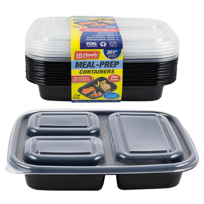 mr. handy 20pc food container set- 34oz -- 16 per case