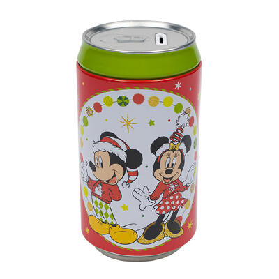 mickey and minnie christmas round saving bank -- 12 per case