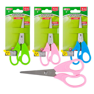 proffice scissors w plastic handle- 5 - 3 assorte -- 72 per case