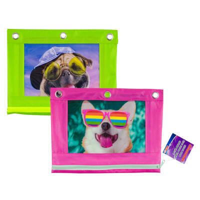 proffice 3 ring binder pouch w zipper -- 72 per case