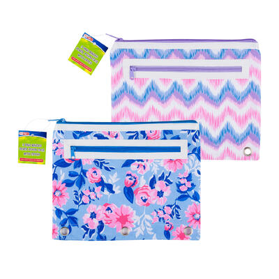 proffice 3 ring binder pouch- 2 assotments -- 72 per case