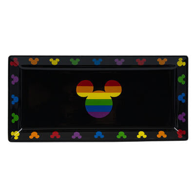 mickey mouse rainbow serving tray- 13.5 -- 8 per case