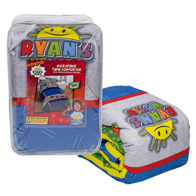 ryan s world colorblock twin comforter -- 1 per case