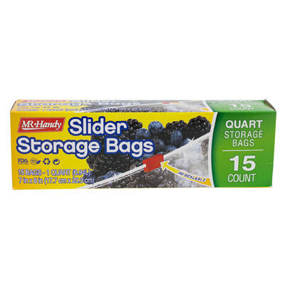 mr. handy 15pc slider storage bag- 7 x8 -- 24 per case