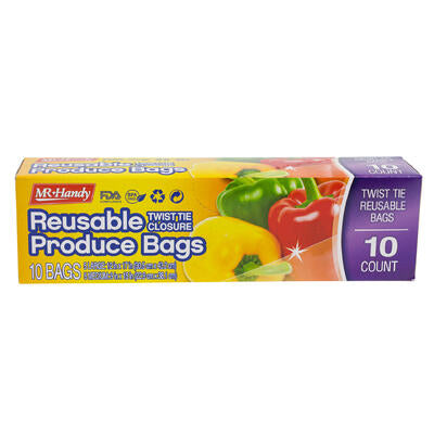 mr. handy 10pc reusable produce bags -- 24 per case