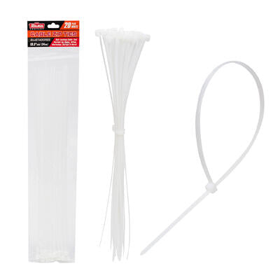 toolbox 20pc cable ties- 13.3 - white -- 72 per case