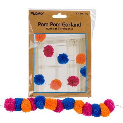 garland pom pom decor- 72 -- 36 per case