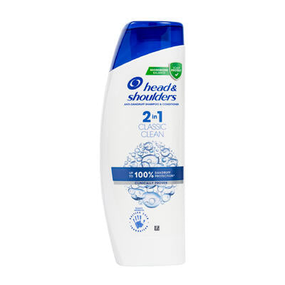 head and shoulders 2 in 1 classic clean shampoo an -- 6 per case