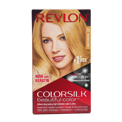 revlon medium blonde number 74 hair color -- 12 per case