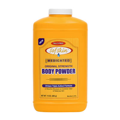 powder medicated 10oz 100 corn -- 24 per case