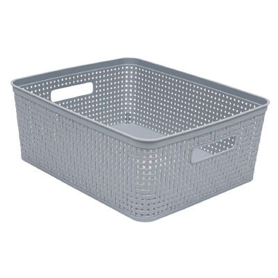 basket 14 x11.5 x5 plst weav -- 6 per case