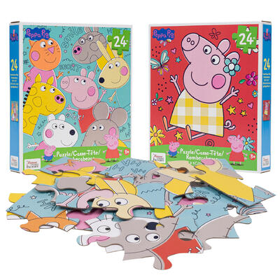 puzzle 24pc peppa pig 2asst -- 24 per case