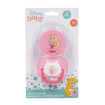 pacifier w clip sleeping beaut -- 48 per case