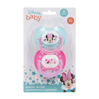 pacifier 2pk minniemouse grn p -- 48 per case