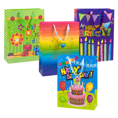 gift bag lrg birthday design -- 90 per case