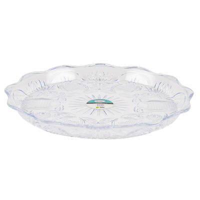 serving tray 13.3 rnd plstc -- 36 per case