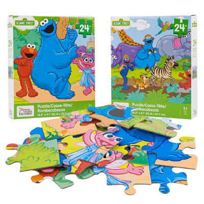 puzzle 24pcsesame street 2asst -- 24 per case