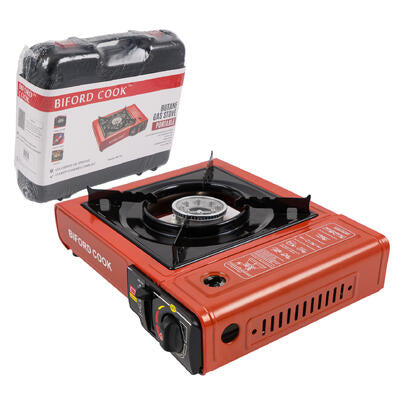 portable gas stove- 14 l- red -- 6 per case