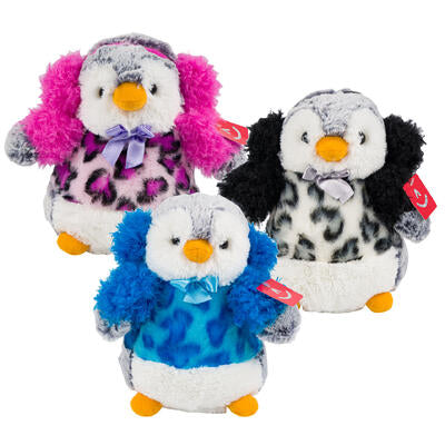 plush 9 penguin 3ast clrs -- 12 per case