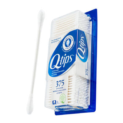 q- tip cotton swab 375ct in display box -- 24 per case
