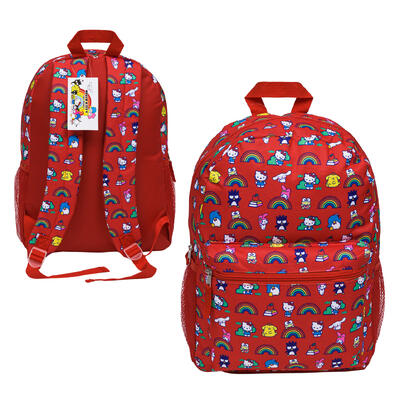 backpack 16 aop red hello kitt -- 12 per case