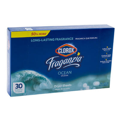 dryer sheets 30ct clorox frgz -- 18 per case