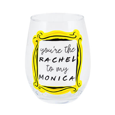 glass 20oz stemless friends yo -- 12 per case