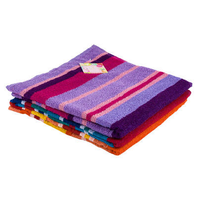 beach towel 30 x60 striped 4as -- 24 per case