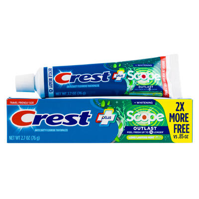 Crest Toothpaste - Whitening Plus Scope - Long Lasting Mint - 2.7 OZ