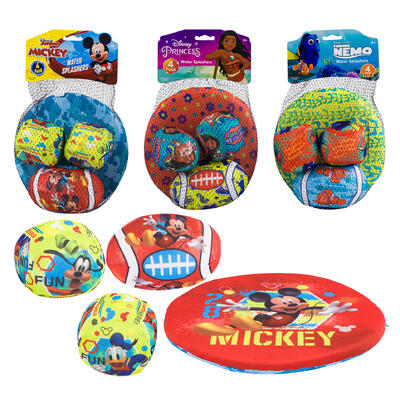 toy 4pk water splashers disney -- 24 per case