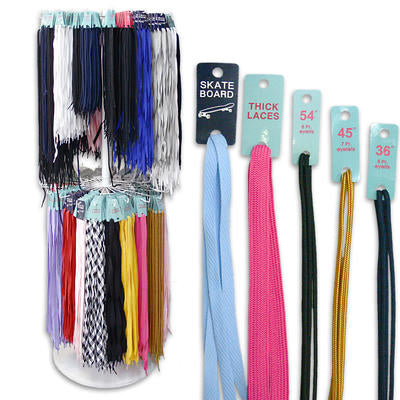 shoe laces assorted sizes and colors -- 1152 per case