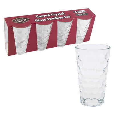 glass tumbler set 4pc 16.23oz -- 8 per case