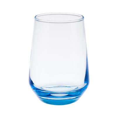 glass set 6pk 13oz azure blue -- 6 per case