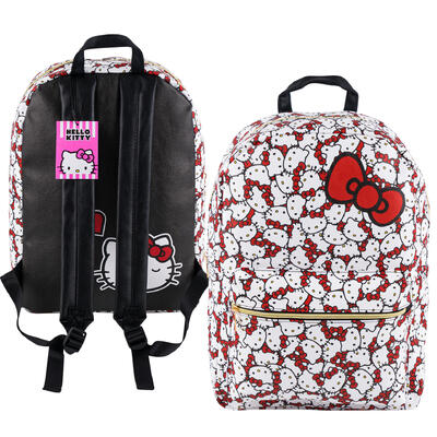 backpack 16 pu hello kitty re -- 12 per case