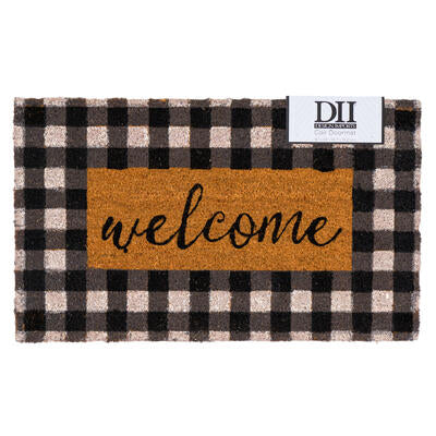 door mat 17 x29 coir pvc chkr -- 6 per case
