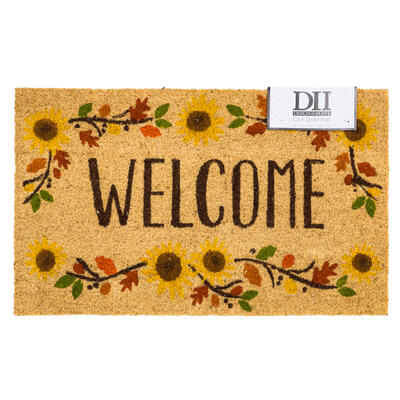 door mat 17 x29 coir pvc sun -- 6 per case