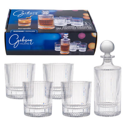 decanter set 25.5oz 4pc10ozg -- 2 per case