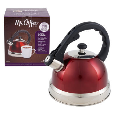tea kettle 2.2qt ss red nylon -- 4 per case