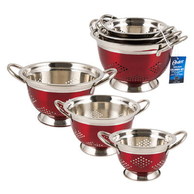 colander set 3pk s.s. metalli -- 4 per case